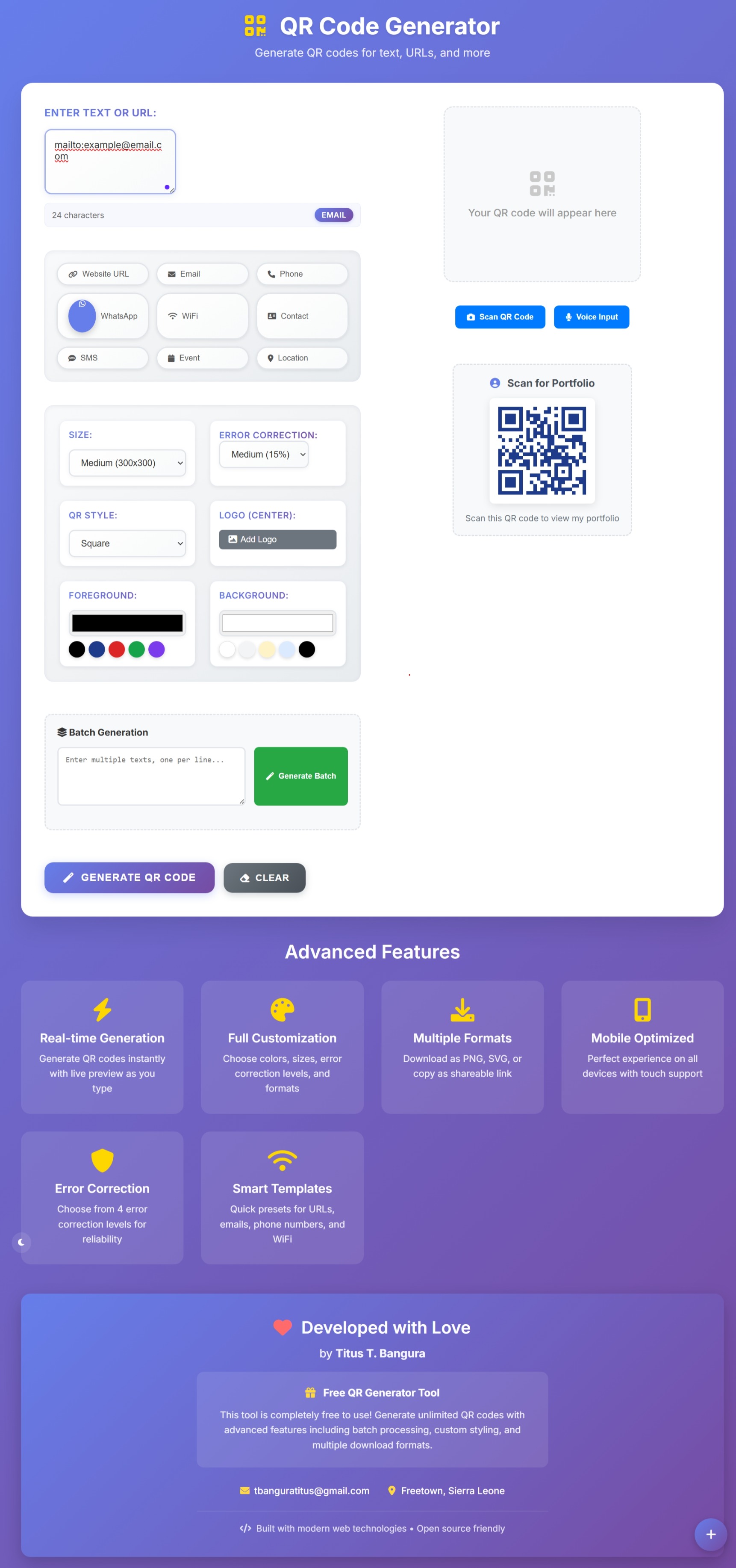 QR Code Generator