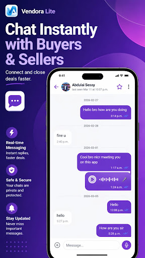 Vendora Lite buyer and seller chat
